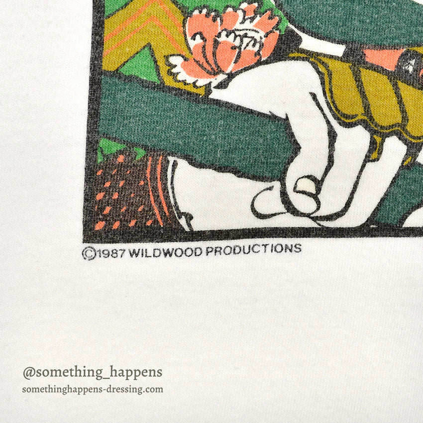1980's WILDWOOD PRODUCTIONS TOYOKUNI ART T-SHIRT...X-LARGE