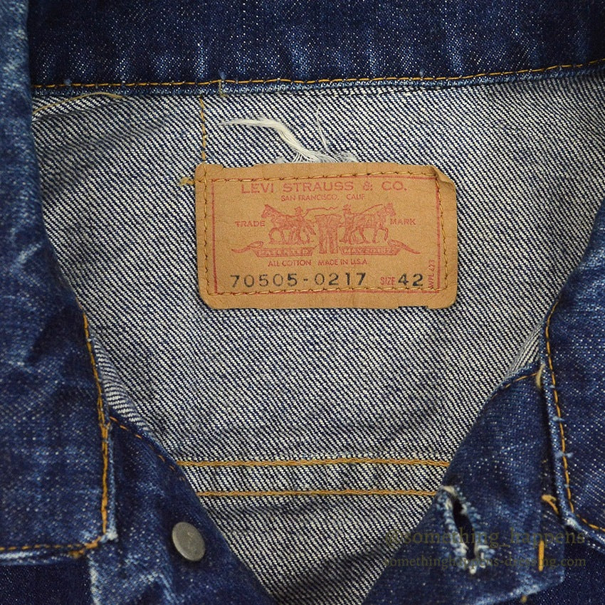 1960's LEVI'S 70505 BIG-E DENIM JACKET... 42