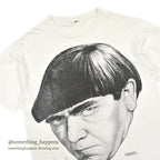 1990's THE THREE STOOGES MOE FACE PRINT T-SHIRT ... Fits like L