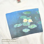 1990s ONEITA Claude Monet Water Lilies ART PRINT T-SHIRT ... XL