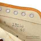 1970's DEADSTOCK UNKNOWN ORANGE/BLACK CANVAS SHOES...8