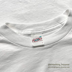 1990's ALORE WHITE BLANK T-SHIRT ONLY ONE WASH...L