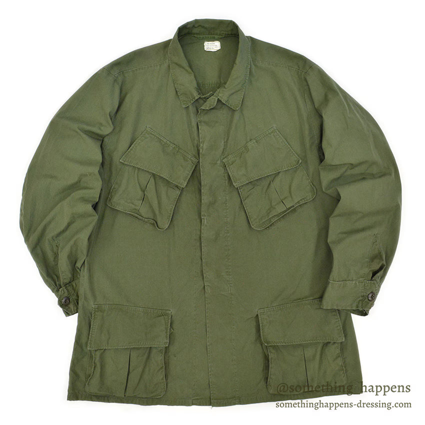 1960's USARMY JUNGLE FATIGUE JACKET 3RD... LR