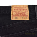 1990's Levi's 501 BLACK DENIM PANTS... W36 L30