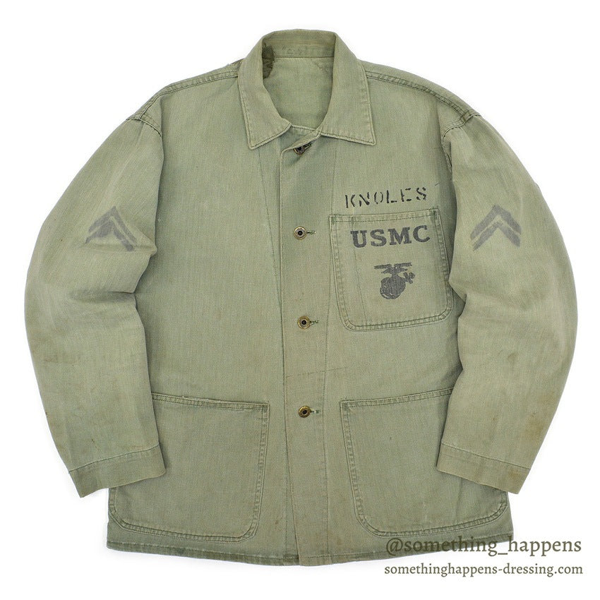 1940's U.S.M.C. / USN  P-41 HBT UTILITY COAT STENCIL ...