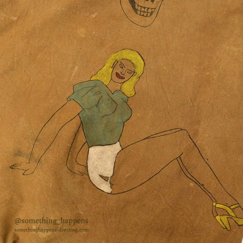 1940's U.S.M.C. WW2 ORIGINAL HAND PAINTED DUFFEL SEABAG ...