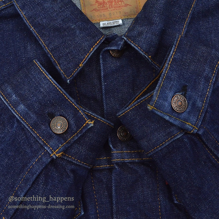 1970's Levi's 70505-0217 small-e DENIM JACKET ONE WASH... 46
