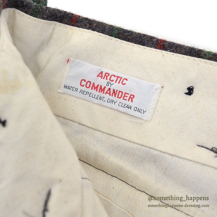 1960's ARCTIC BY COMMANDER HUNTING WOOL PANTS ... W35/L28