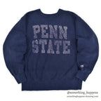 1980's CHAMPION PENN STATE REVERSE WEAVE SWEAT SHIRT NAVY...X-LARGE