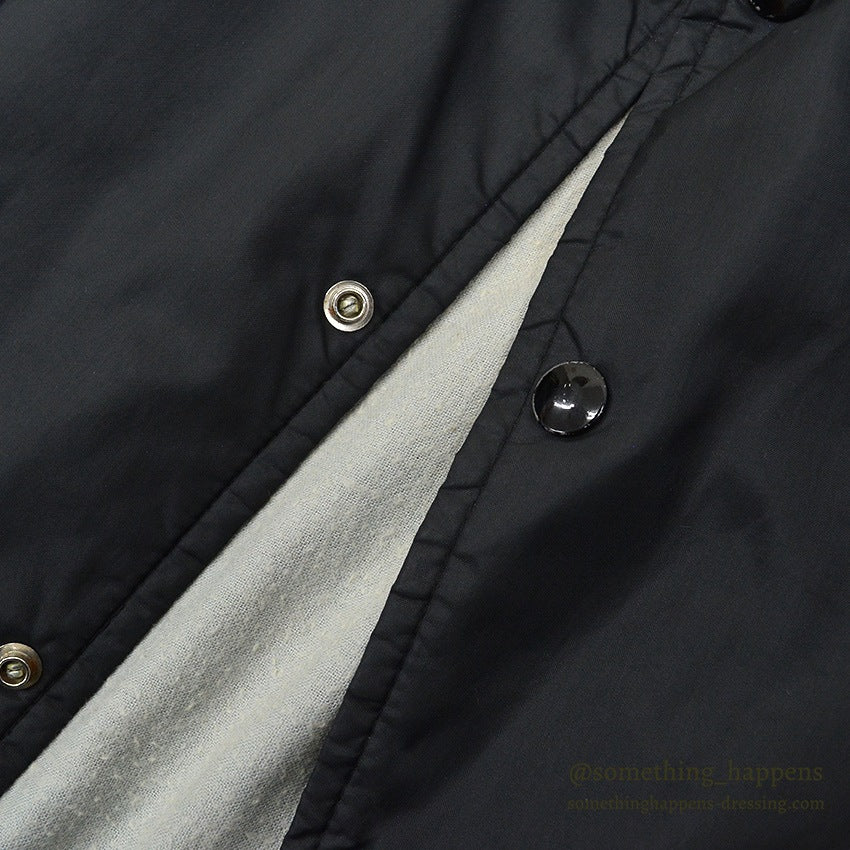 1970's CHMAPION BLACK NYLON COACH JACKET...