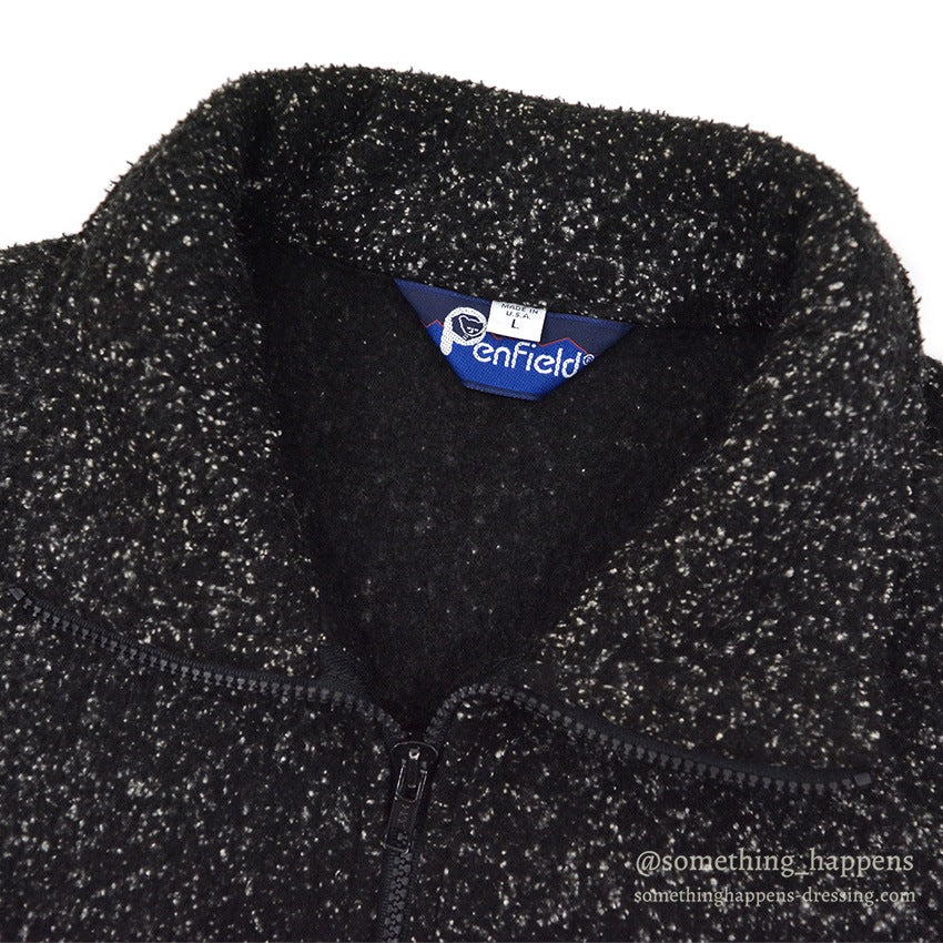 1990's PENFIELD BLACK POLAR FLEECE JACKET...L