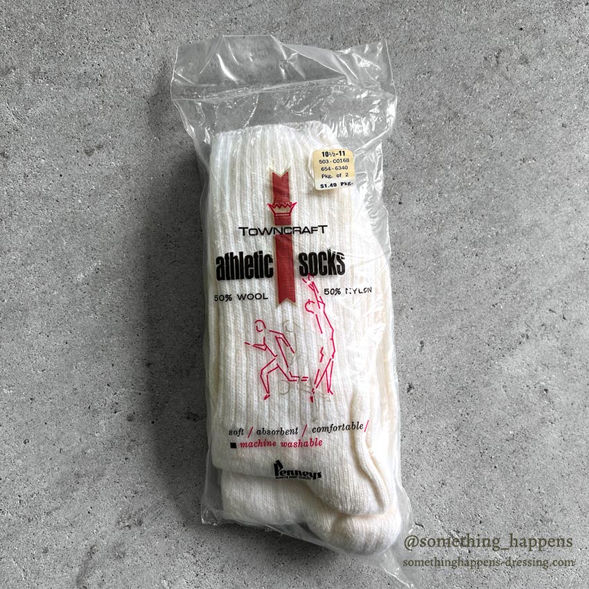 1960s Deadstock Towncraft Penneys Athletic Socks (2 pairs)