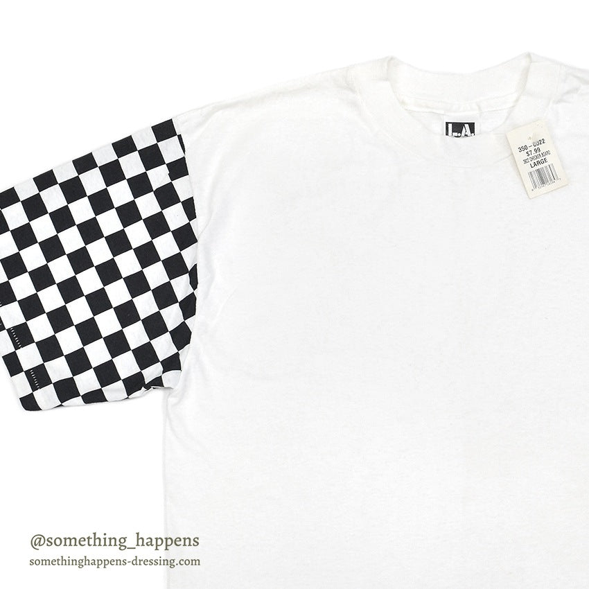 1990's DEADSTOCK LA CHECKER BOARD T-SHIRT... LARGE