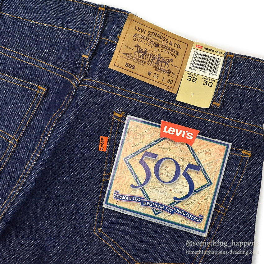 1990's DEADSTOCK Levi's 505 DENIM PANTS Made in USA... W32/L30
