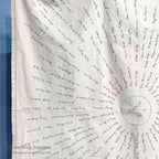 ANTIQUE WOMEN'S CLUB OVER 200 SIGNATURES EMBROIDERY CLOTH UNUSED...