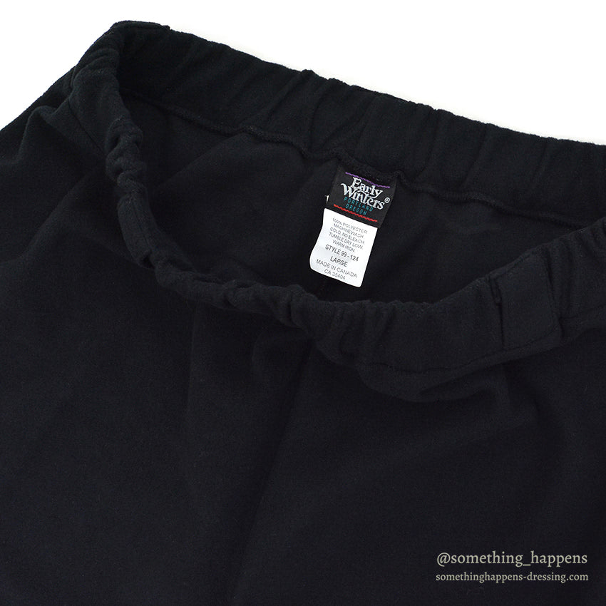 DEADSTOCK EARLY WINTERS FLEECE PANTS BLACK... L