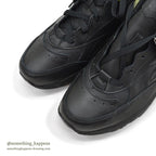 1990's DEADSTOCK REEBOK REJUVENATION BLACK LEATHER SHOES... 27.0cm