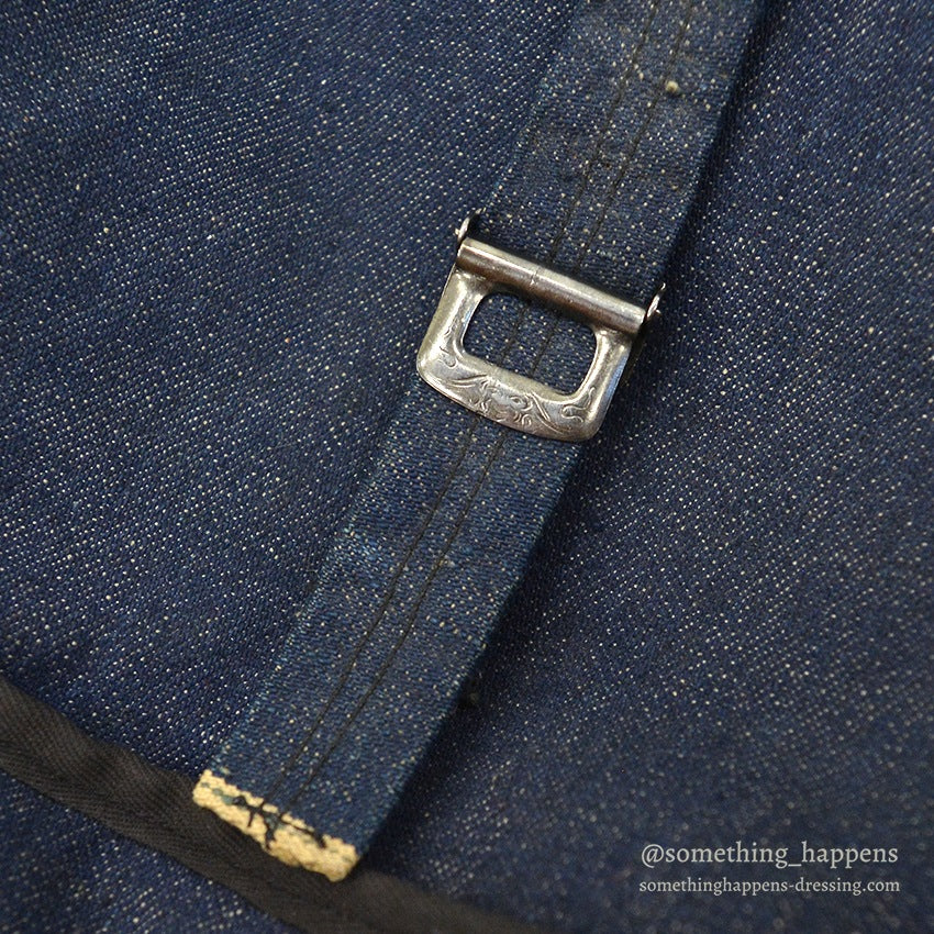 ~1940's AMERICAN RED CROSS DENIM SHOULDER DITTY BAG...