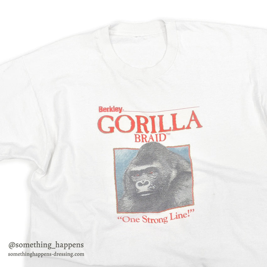 1990's BERKLEY GORILLA BRAID FISHING LINE PRINT T-SHIRT...