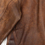 1930's HORSEHIDE BROWN LEATHER COSSACK JACKET ...