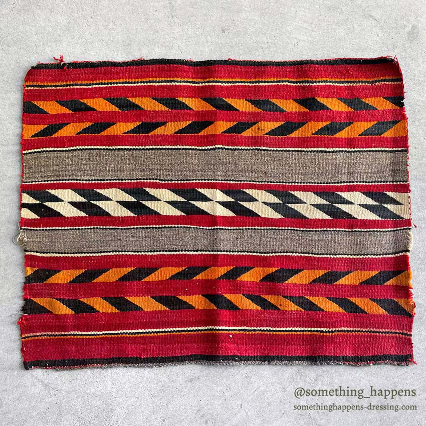 c.1900's NAVAJO RUG TRANSITIONAL SADDLE BLANKET ... 87cm/68cm