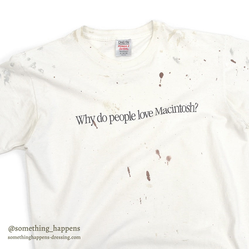 1990's ONEITA APPLE WHY DO PEOPLE LOVE MACINTOSH T-SHIRT... XL