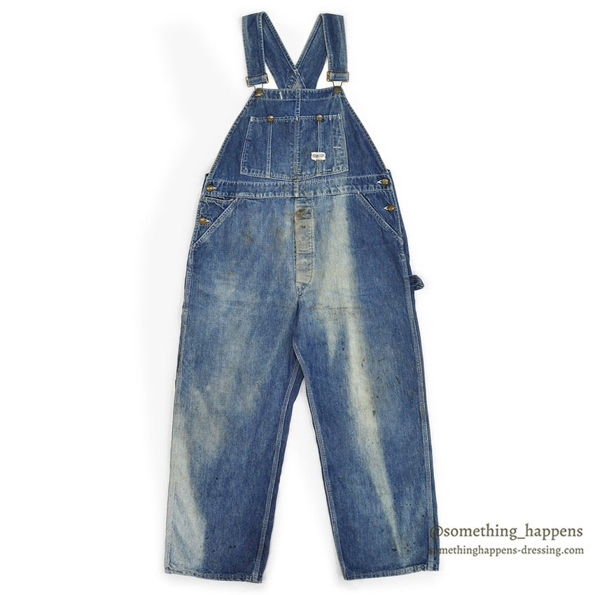 1950's HERCULES DENIM OVERALL SUN FADED ... W38/L28