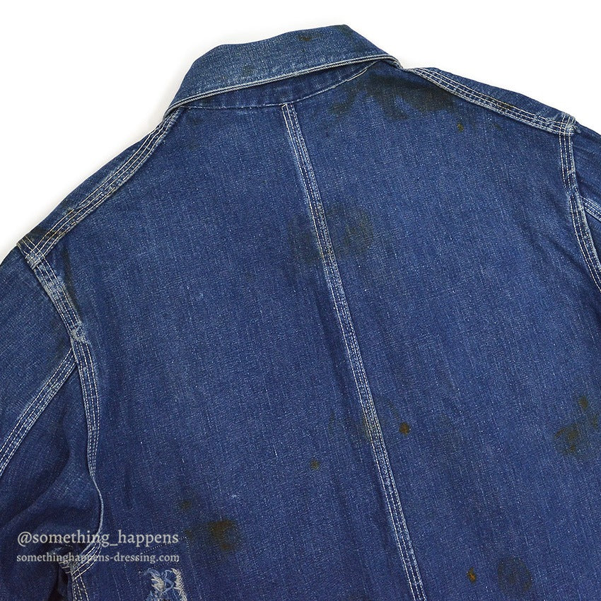1950's HERCULES DENIM COVERALL GOOD FADED...
