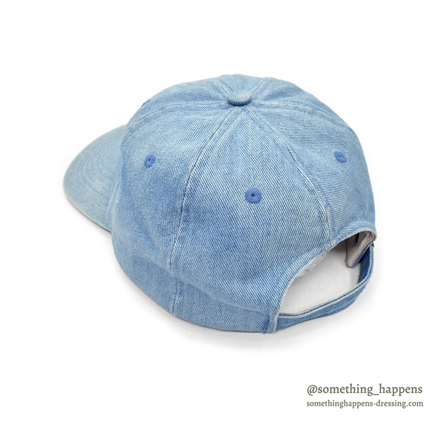 1990's DESERT HEAT FLOWER EMBROIDERY DENIM CAP...