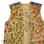 1980's BANANA REPUBLIC HAND PAINTED CAMO PHOTO JOURNALIST VEST...XL
