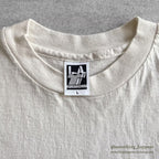 1990's LASPORTSWEAR RED CHECKERED SLEEVE T-SHIRT... L