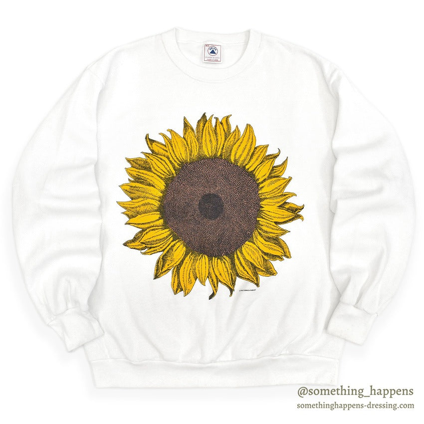 1990's DEADSTOCK DELTA SUN FLOWER SWEAT SHIRT... XL