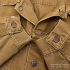 1960's~ LEVI'S BIG-E BROWN COTTON SATIN JACKET...