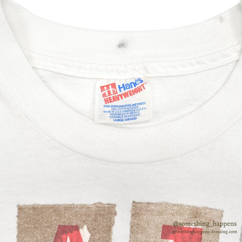 1990's HANES HATE IS NOT A FAMILY VALUE PHOTO PRINT T-SHIRT ... L