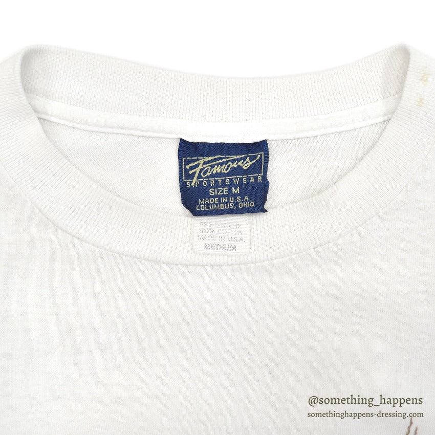 1990's FAMOUS SPORTSWEAR MARTHAS VINEYARD BOTANICAL T-SHIRT... M