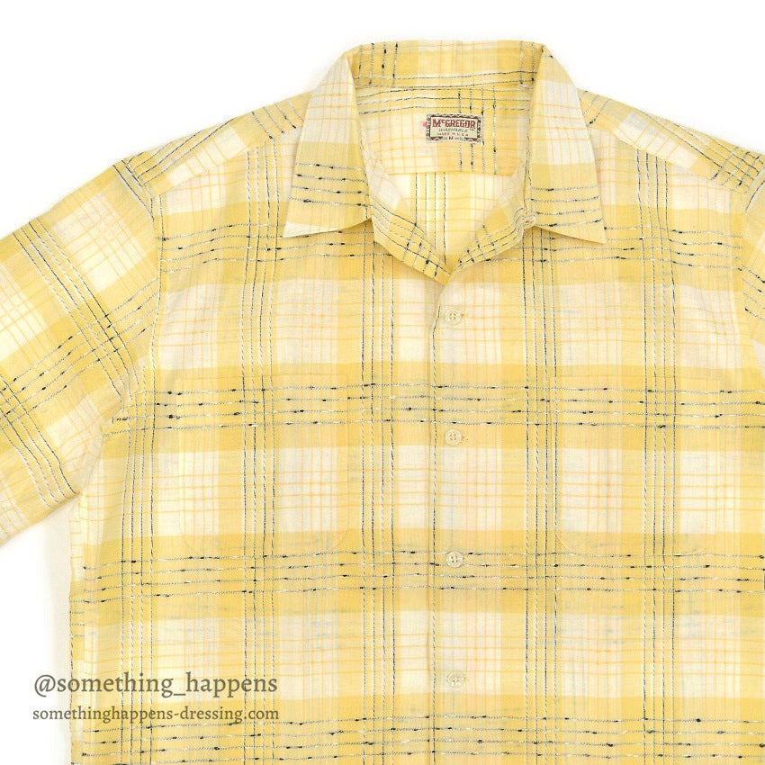 1950's DEADSTOCK McGREGOR ALL COTTON S/S SHIRT...M