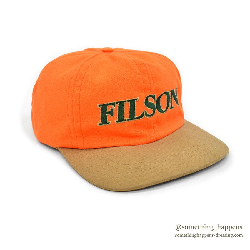 1990's FILSON OWAA ORANGE/TAN CAP...