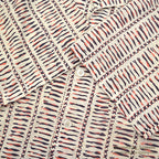 1950's GEOMETRIC PATTERN RAYON SHIRT...
