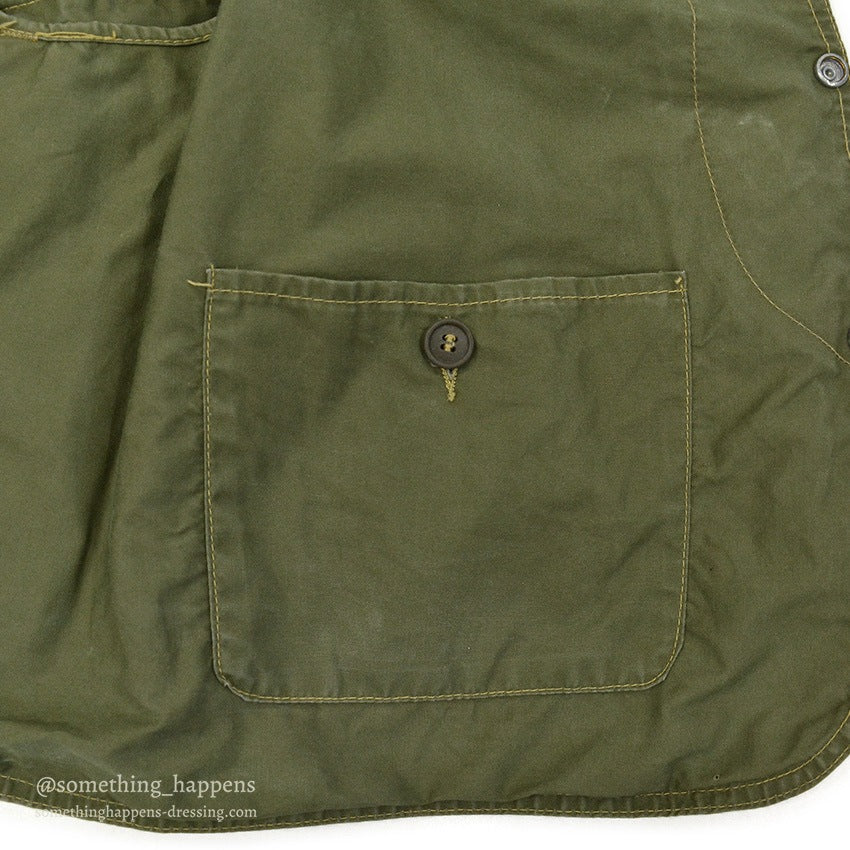 1960's LLBEAN FISHING VEST HALF MOON POCKET...