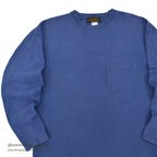 1980's EDDIE BAUER BLUE POCKET L/S TEE ... L