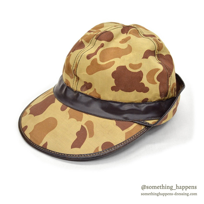1940's~ LLBEAN DUCK HUNTER CAMO HUNTING CAP...