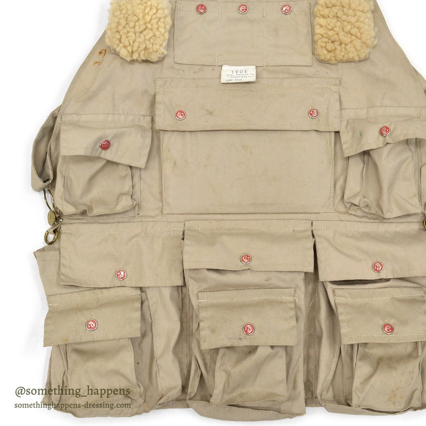 ~1970's IDEAL FISHING APRON VEST UNUSUAL...
