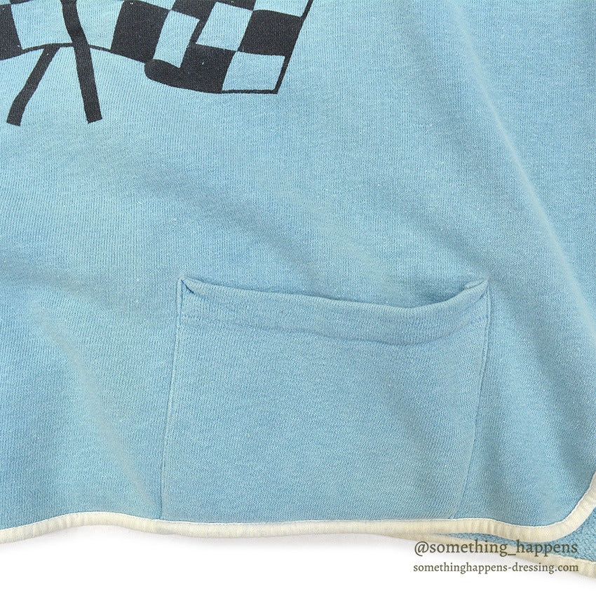 1960's BRENT LEMMON/CHECKERED FLAG 4-POCKET S/S SWEAT SHIRT ... XL