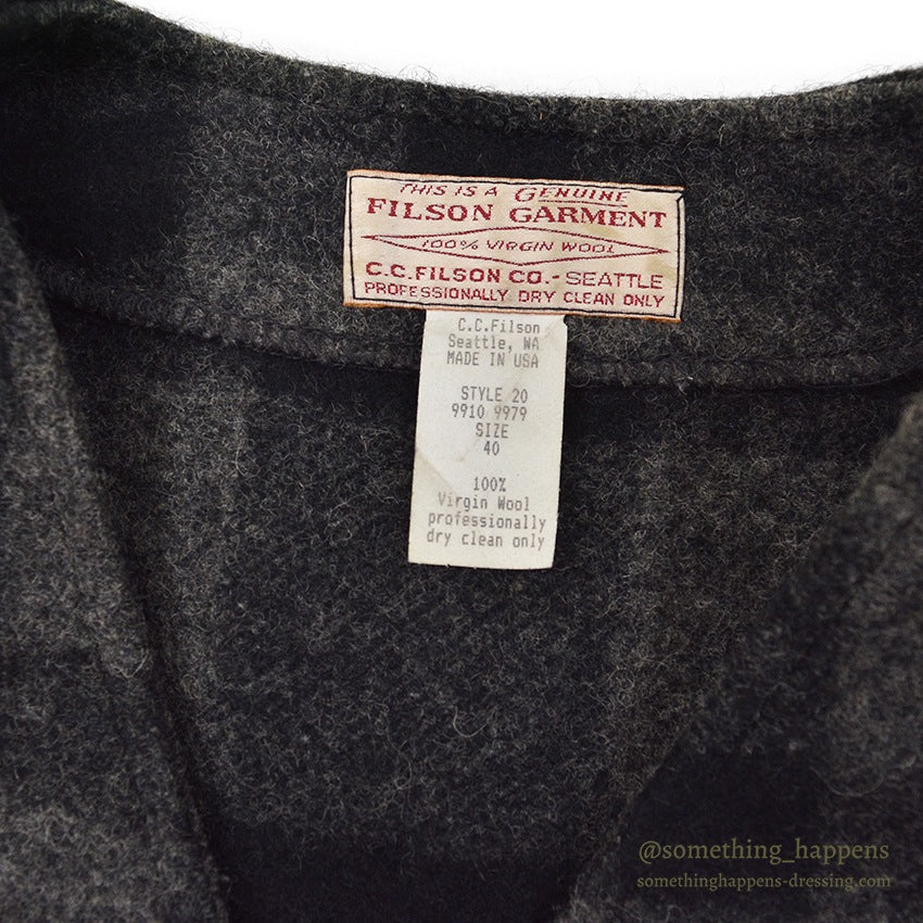 1990's FILSON MACKINAW WOOL VEST...40
