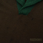 1930's Oakes Bros TWO-TONE SHAWL COLLAR SWEATER...