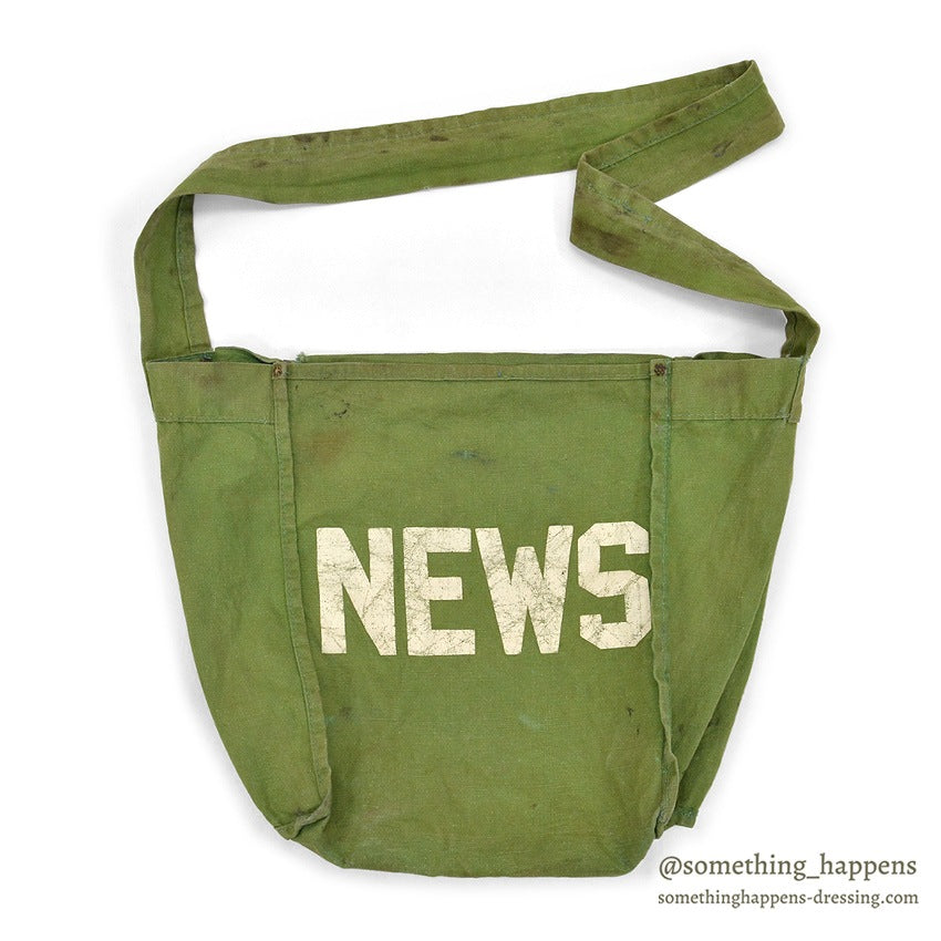 c.1930's ''NEWS'' NEWS PAPER BAG / RARE COLOR ...