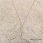 1990's WILLIS & GEIGER FRONT-V COTTON SWEATER ... M