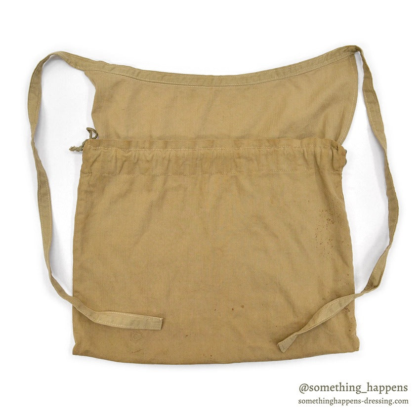 ~1940's AMERICAN RED CROSS LIGHT BROWN HBT APRON DITTY BAG...