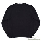 1960's TOWNCRAFT PENNEY'S WAFFLE WEAVE SWEATER BLACK ... L