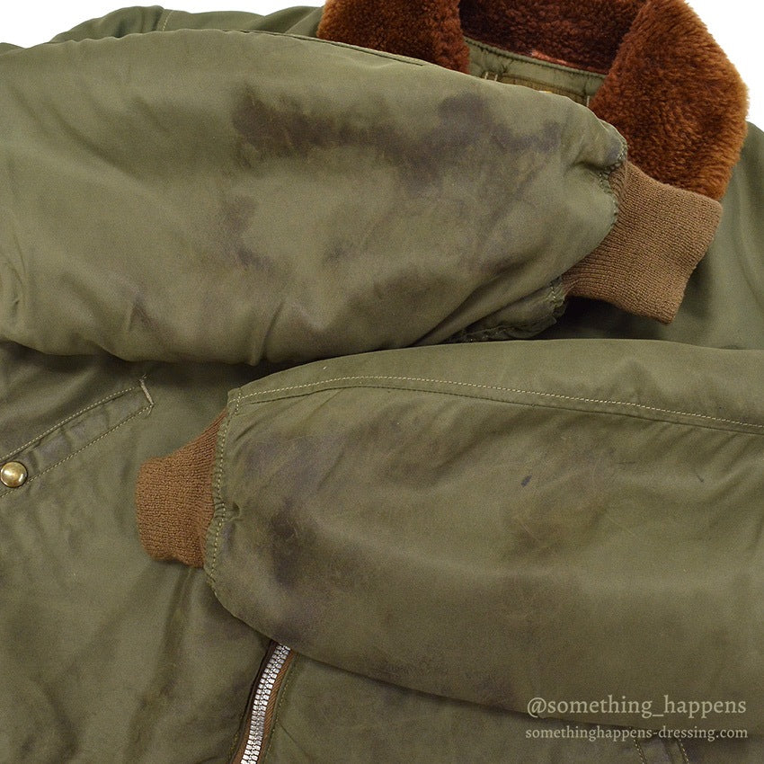 1950's B-15C OD FLIGHT JACKET / RARE COLOR ... 44